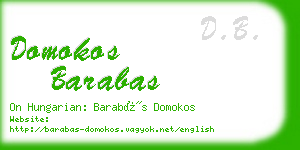 domokos barabas business card